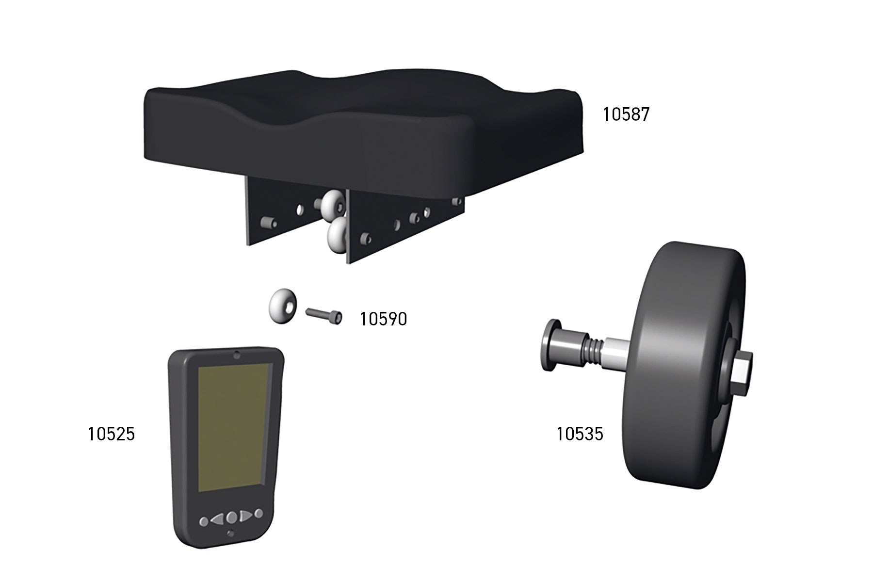 WaterRower Spare Parts Seat & Monitor A1